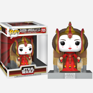 Φιγούρα Funko POP! Deluxe Star Wars - The Phantom Menace (25th Anniversary) - Queen Amidala on the Throne #705