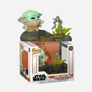 Φιγούρα Funko POP! Deluxe Star Wars - The Mandalorian - Grogu with Frog #721