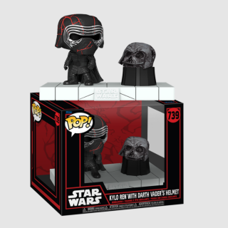 Φιγούρα Funko POP! Deluxe Star Wars - Dark Side - Kylo Ren with Darth Vader's Helmet #739