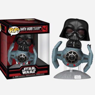Φιγούρα Funko POP! Rides Star Wars - Dark Side - Darth Vader with Tie Advanced x1 Starfighter #742