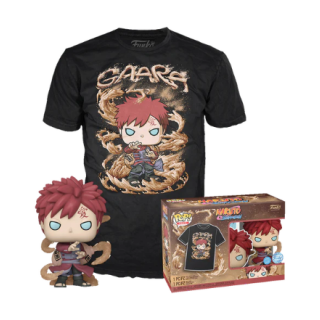 Φιγούρα Funko POP! & Tee Box - Naruto Shippuden - Gaara (Glitter) (Special Edition) (XL)