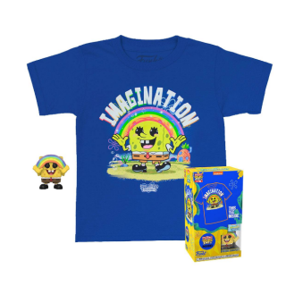 Φιγούρα Funko Pocket POP! & Tee Box - SpongeBob SquarePants (Rainbow) (XL - kid)