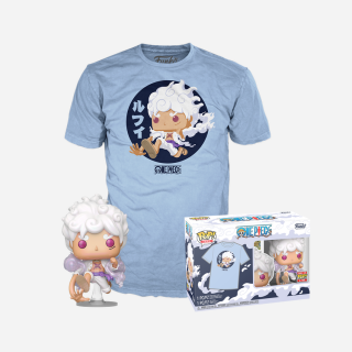 Φιγούρα Funko POP! & Tee Box - One Piece - Monkey D. Luffy Gear Five (with Red Eyes) (XL)