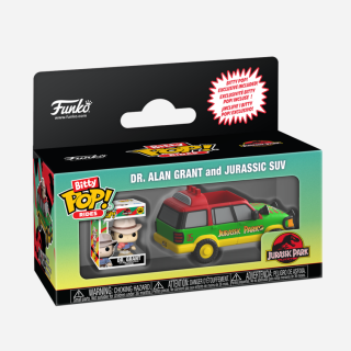 Φιγούρα Funko POP! Bitty Rides Jurassic Park - Dr. Alan Grant and Jurassic SUV
