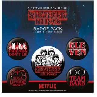 Stranger Things - Pin-Back Buttons 5-Pack