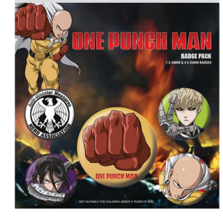 One Punch Man - Pin-Back Buttons 5-Pack