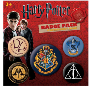Harry Potter - Pin-Back Buttons 5-Pack Hogwarts