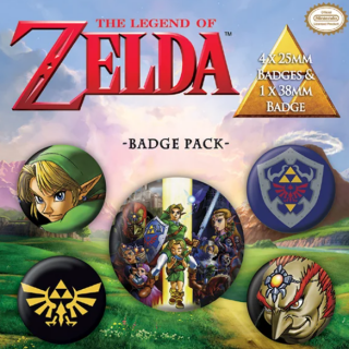 The Legend of Zelda - Pin-Back Buttons 5-Pack Link