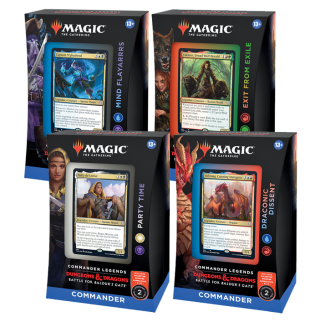 MtG TCG - Commander Deck -  Commander Legends - Battle for Baldur's Gate - Bundle of 4