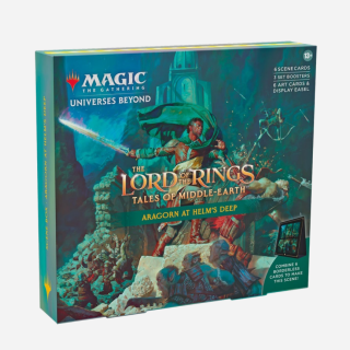MtG TCG - Univereses Beyond - The Lord of the Rings - Tales of Middle-Earth - Holiday Scene Box - Aragorn at Helms Deep