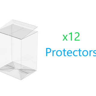 Protective Case for Funko POP! Figures - Soft Protectors (Normal Size 10cm) - Bundle of 12 pieces