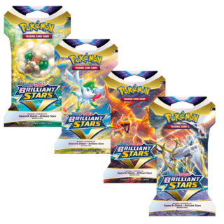 Pokemon TCG - Sleeved Booster - Sword & Shield 9 Brilliant Stars