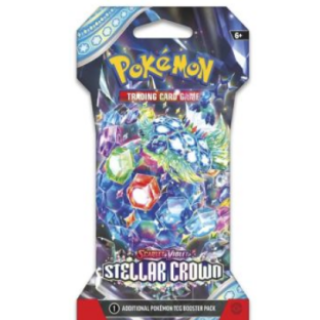 Pokemon TCG - Sleeved Booster Pack - Scarlet & Violet 7 - Stellar Crown