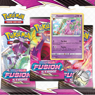 Pokemon TCG - Sword & Shield 8 Fusion Strike - 3-Booster Blister - Espeon