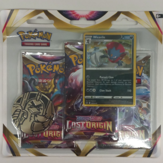 Pokemon TCG - Sword & Shield 11 Lost Origin - 3-Booster Blister - Weavile