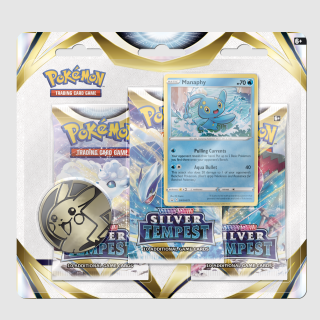 Pokemon TCG - Sword & Shield 12 Silver Tempest - 3-Booster Blister - Manaphy