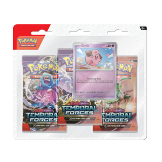 Pokemon TCG - Scarlet & Violet 5 - Temporal Forces - 3-Booster Blister - Cleffa
