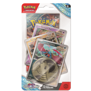 Pokemon TCG - Scarlet & Violet 7 - Stellar Crown - Premium Checklane Blister - Roaring Moon