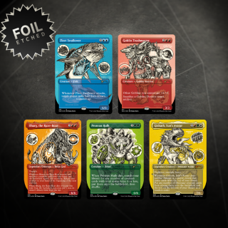 MtG Secret Lair - Monster Anatomy 101 (Foil Etched Edition)