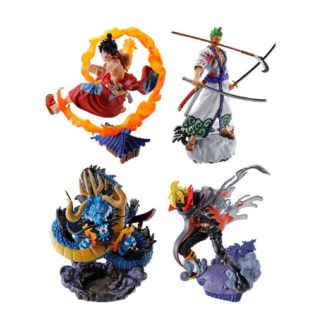 Φιγούρα Statue Megahouse - One Piece - Logbox Re Birth - Wano Kuni Vol. 1 (Luffy / Zoro / Kaido Dragon / Soba Mask) (9cm) (Blind Box-Mystery)