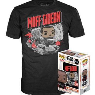 Φιγούρα Funko POP! & Tee Box - Star Wars The Mandalorian - Moff Gideon (Glows in the Dark) (XL)