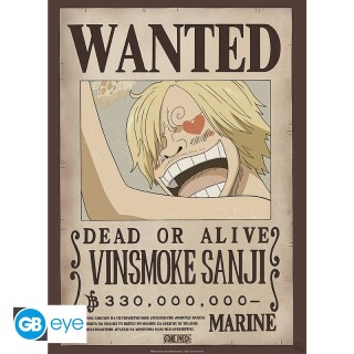 Αφίσα One Piece - Poster Wanted - Sanji (52x38cm)