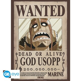 Αφίσα One Piece - Poster Wanted - God Usopp (52x38cm)
