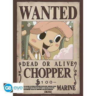Αφίσα One Piece - Poster Wanted - Chopper (52x38cm)