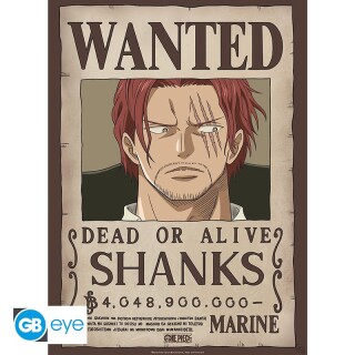 Αφίσα One Piece - Poster Wanted - Shanks (52x38cm)