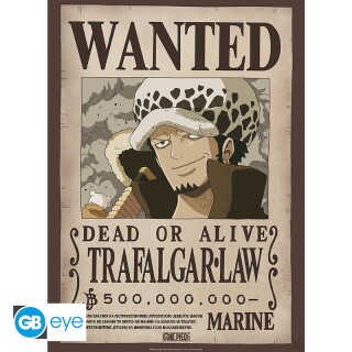Αφίσα One Piece - Poster Wanted - Trafalgar Law (52x38cm)