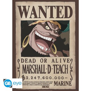 Αφίσα One Piece - Poster Wanted - Blackbeard (52x38cm)
