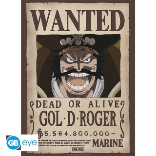 Αφίσα One Piece - Poster Wanted - Gol .D. Roger (52x38cm)
