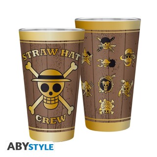 One Piece - Skulls Large Glass (400ml)