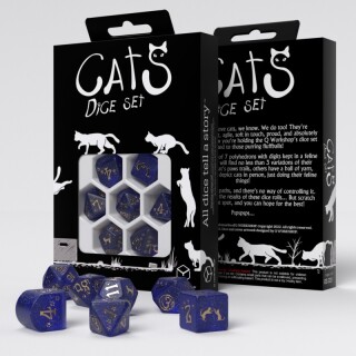 Dice Set - Ζάρια Q-Workshop - Cats Modern Set - Meowster (7pcs)