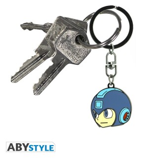 Μπρελόκ Megaman - Megaman's Head Metal Keychain