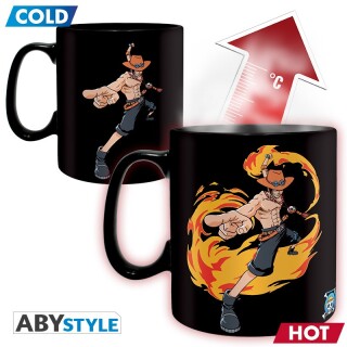 Κούπα One Piece - Luffy and Ace Heat Change Mug (460ml)