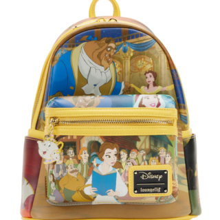 Τσάντα Πλάτης Loungefly - Mini Backpack - Disney - Beauty and the Beast - Princess Scene