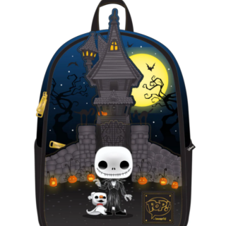 Τσάντα Πλάτης Loungefly - Mini Backpack - Disney - Nightmare Before Christmas - Jack Skellington House - POP! Characters