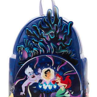 Τσάντα Πλάτης Loungefly - Mini Backpack - Disney - Little Mermaid - Ursula Lair (Glows in the Dark)
