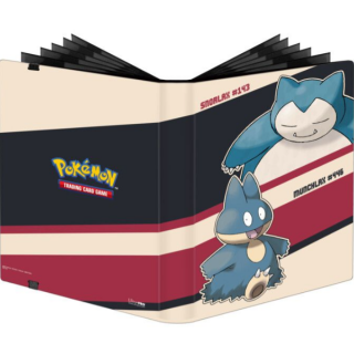 Ultra Pro Binder - 9 Pocket (with Elastic Strap Closure) - Pokemon - Snorlax and Munchlax