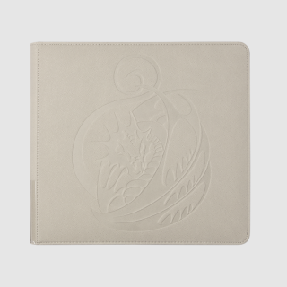 Dragon Shield Binder - Zipster XL - 12 Pocket Binder with Rings (+24 Pages) - Ashen White