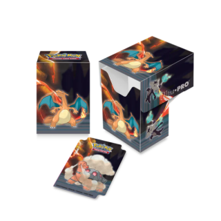 Ultra Pro Full View Deck Box (75-) - Pokemon Gallery Series Scorching Summit - Charizard, Salazzle, Torkoal and Alolan Marowak