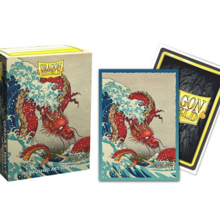 Dragon Shield Matte Sleeves - Standard Size - Brushed Art - The Great Wave off Kanagawa