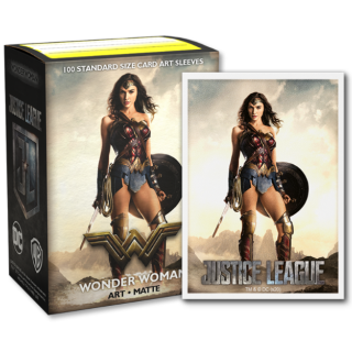 Dragon Shield Matte Sleeves - Standard Size - Brushed Art - Justice League Wonder Woman