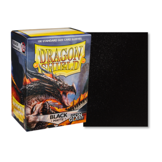 Dragon Shield Matte Sleeves - Standard Size - Solid Colour - Black (Non-glare)