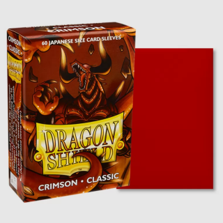 Dragon Shield Matte Sleeves - Japanese Size - Solid Colour - Crimson (60pcs)