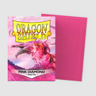 Dragon Shield Matte Sleeves - Standard Size - Solid Colour - Pink Diamond
