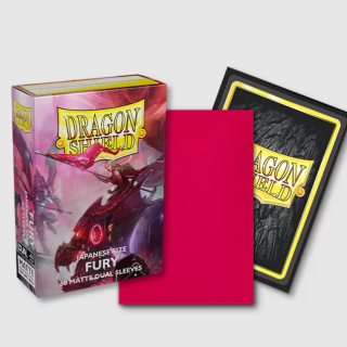 Dragon Shield Dual Matte Sleeves -  Japanese Size - Fury (60pcs)