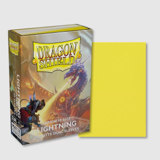 Dragon Shield Dual Matte Sleeves -  Japanese Size - Lightning (60pcs)
