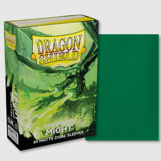 Dragon Shield Dual Matte Sleeves -  Japanese Size - Might (60pcs)